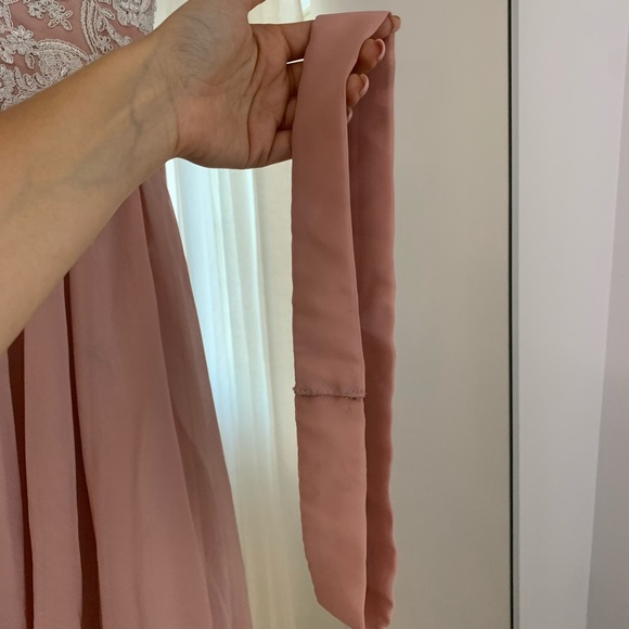 Dusty Rose Pink Long Dress Gown - Picture 11 of 14